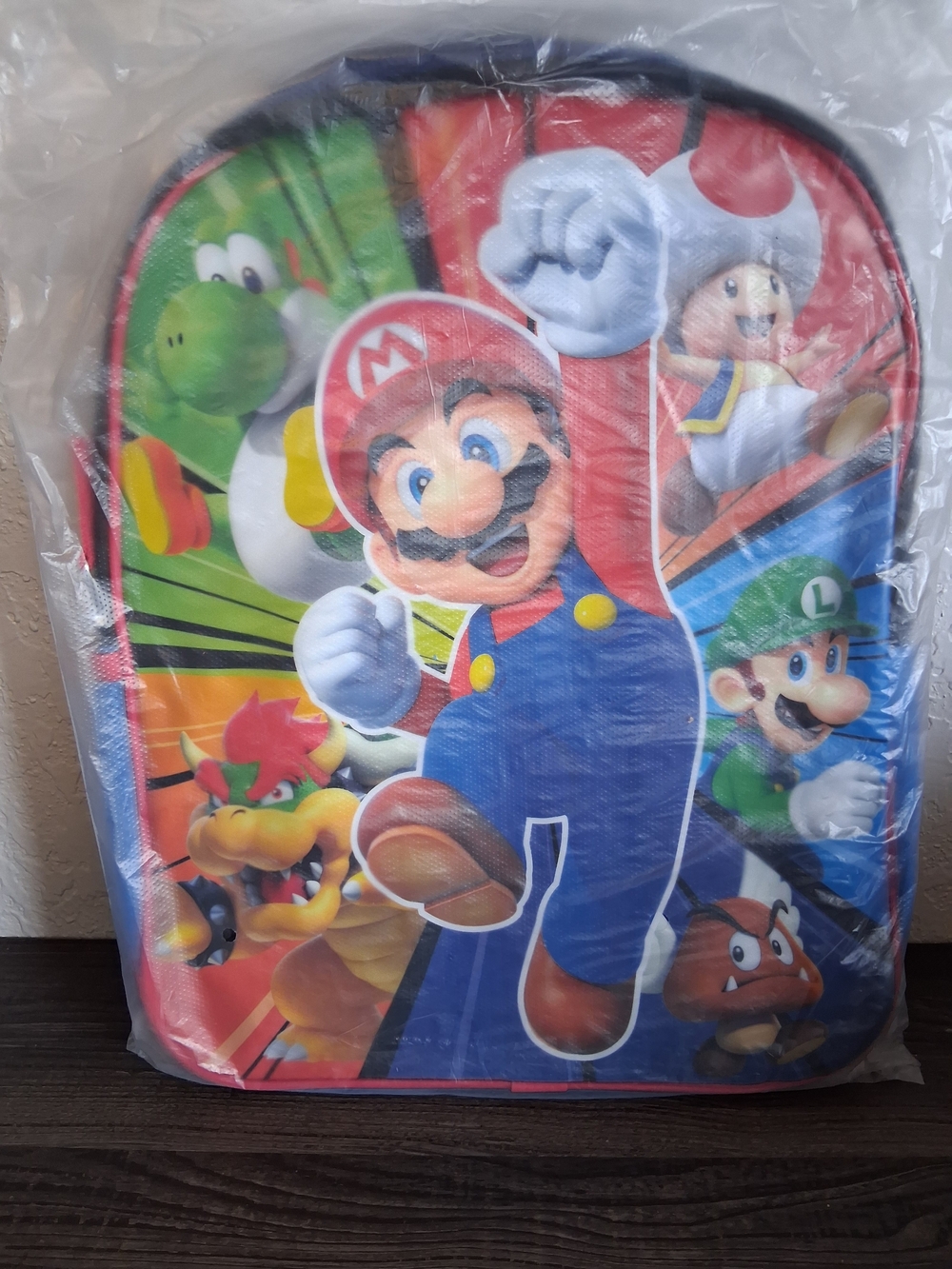 Nintendo Super Mario 16 Inch Backpack NWT Sealed Luigi Yoshi Bowser Bag